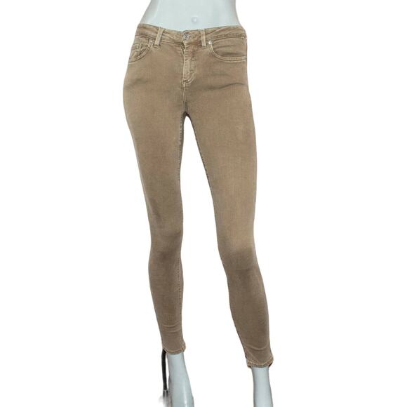 Acne Studios Skin 5 Taupe Skinny Jeans Khaki Tan Size 25 / 32 - Picture 1 of 12